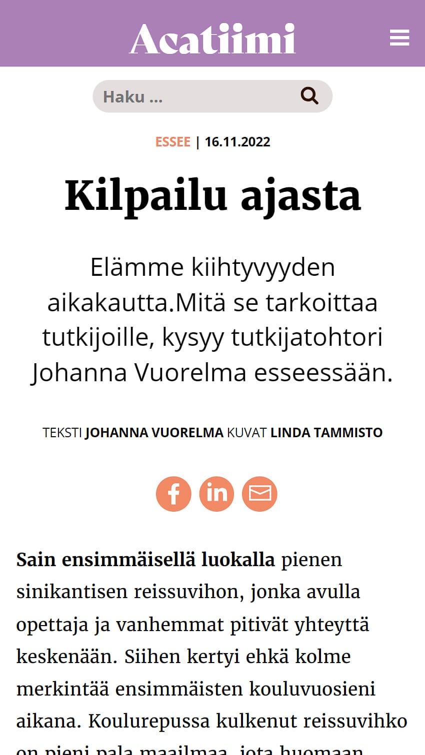 Kilpailu ajasta